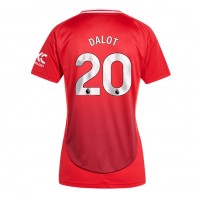 Dres Manchester United Diogo Dalot #20 Domaci za Žensko 2024-25 Kratak Rukav